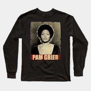 Pam Grier - NEW RETRO STYLE Long Sleeve T-Shirt